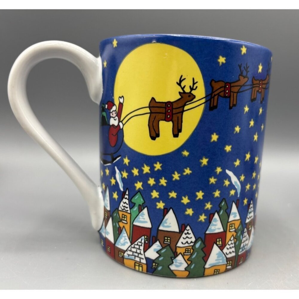 Save The Children Ceramic Mug Santa Reindeer Design "Merry Christmas To All"